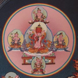 Droupdra 4 - Les 5 mandalas dans le Guhyagarbha